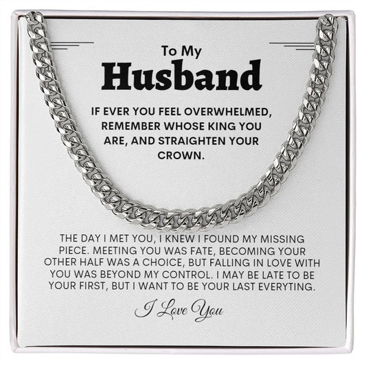 To Husband | King Cuban Link Chain 2
