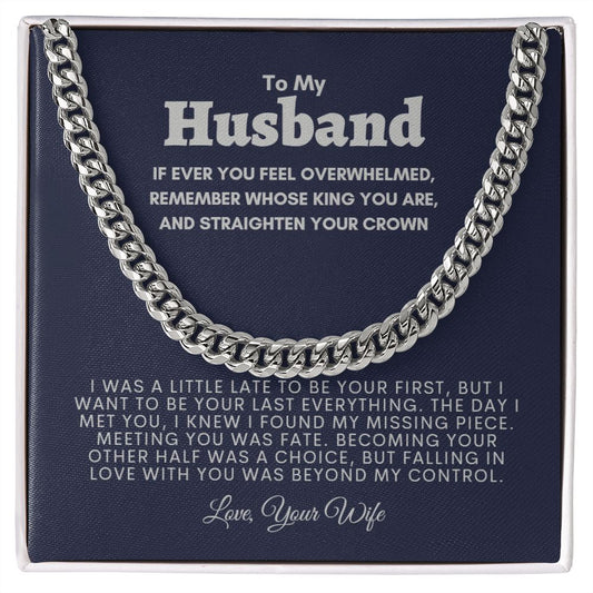 To Husband | King Cuban Link Chain 5