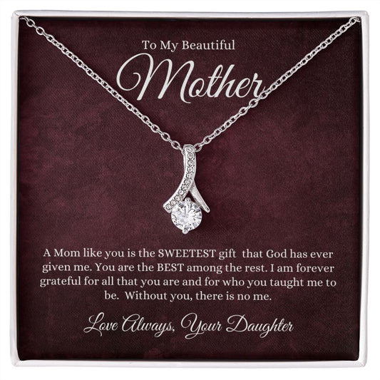 Mother | Daughter | Gift from Above Alluring Beauty Necklace