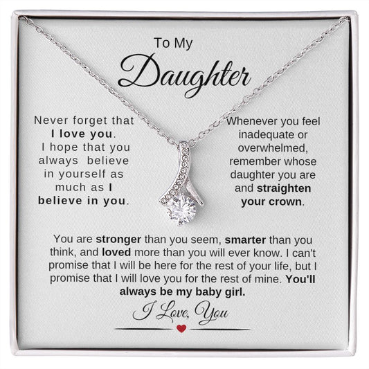 Daughter Stronger and Smarter Alluring Necklace