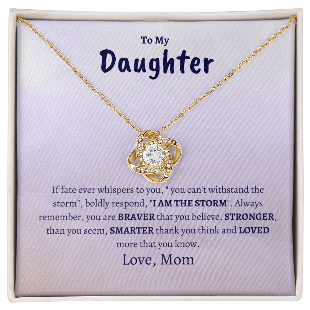 Daughter | Mom | Bold Love Knot Necklace