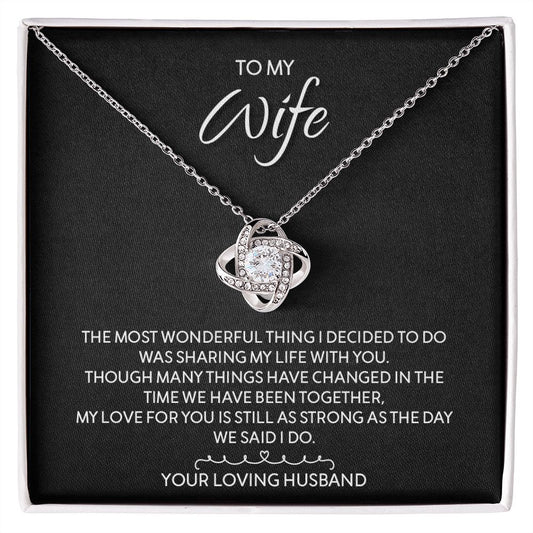 My Wife | You belong with me - Love Knot Necklace