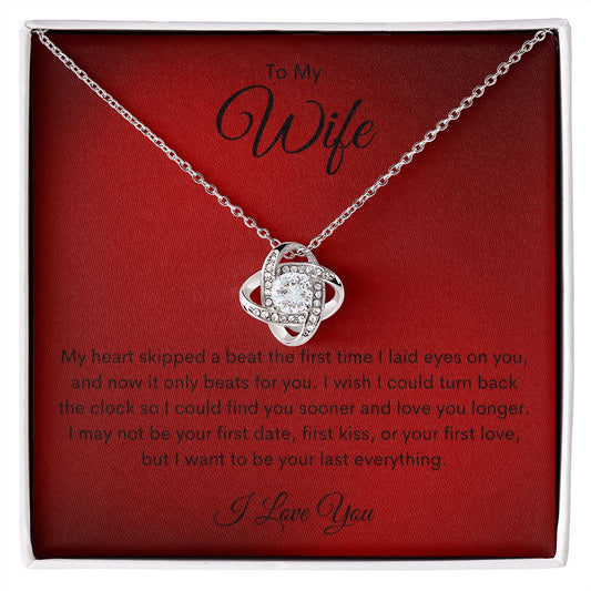 Wife | My Heart Love Knot Necklace 4