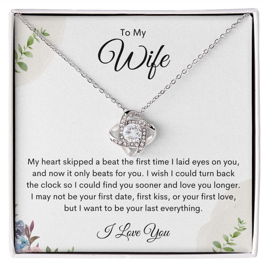 Wife | My Heart Love Knot Necklace 3