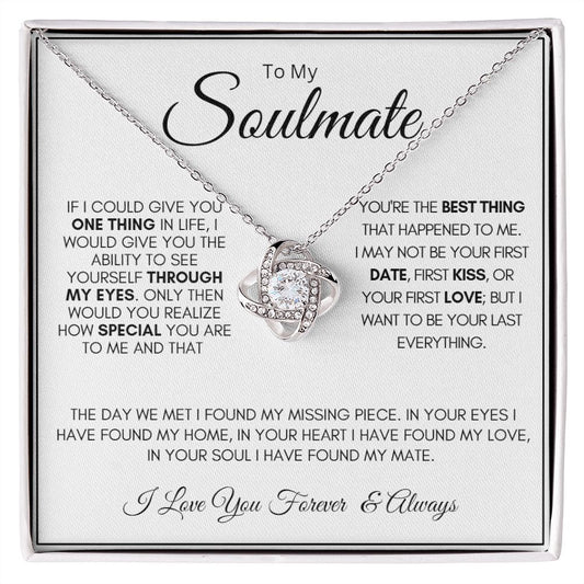 Soulmate | Through My Eyes Love Knot Necklace