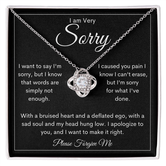 For Her | Sorry Love Knot Necklace
