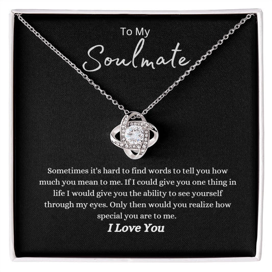 Soulmate | My Eyes Love Knot Necklace