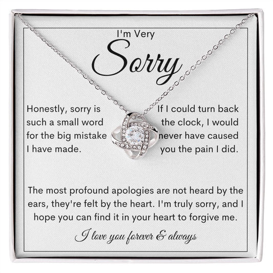 I'm Sorry | Love Knot Necklace