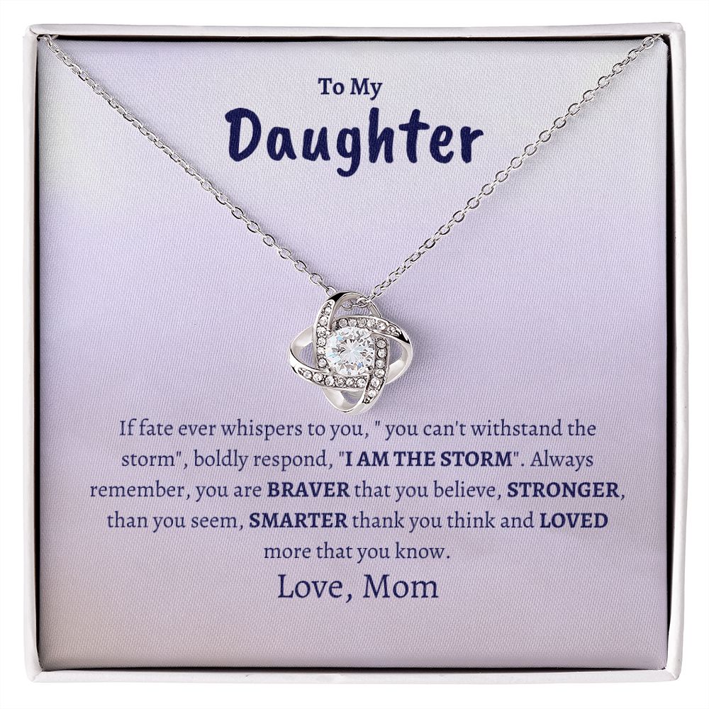 Daughter | Mom | Bold Love Knot Necklace