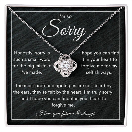 Sorry | From the Heart Love Knot Necklace