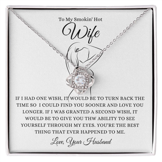 Wife | One Wish Love Knot Necklace 5