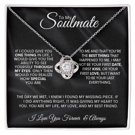 Soulmate | Through My Eyes  Love Knot Necklace