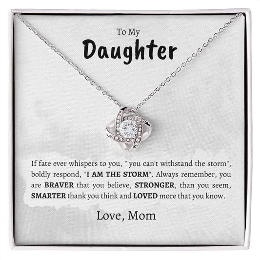 Daughter | Mom | Bold Love Knot Necklace