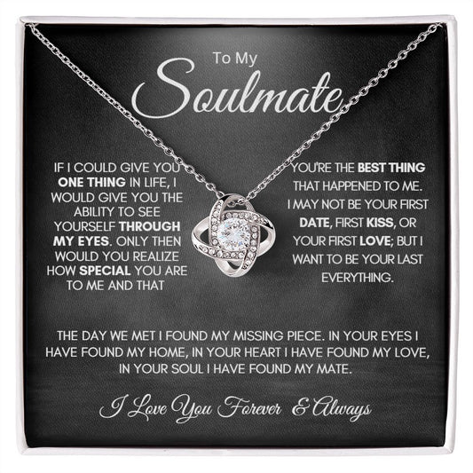 Soulmate | Through My Eyes Love Knot Necklace