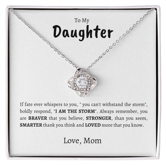 Daughter | Mom | Bold Love Knot Necklace