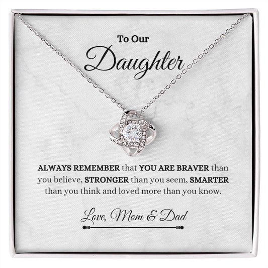 Daughter | Braver Love Knot Necklace