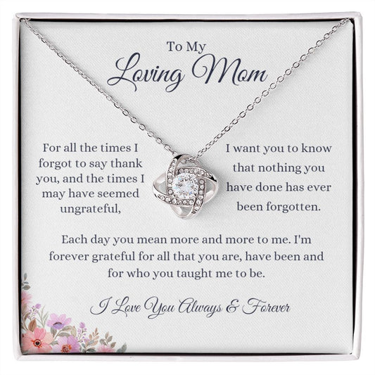 Mom | For The Times Love Knot Necklace