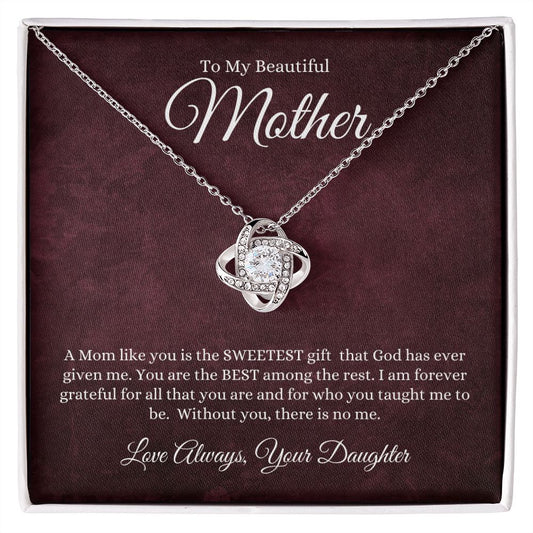 Mother | Daughter | Gift from Above Love Knot Necklace