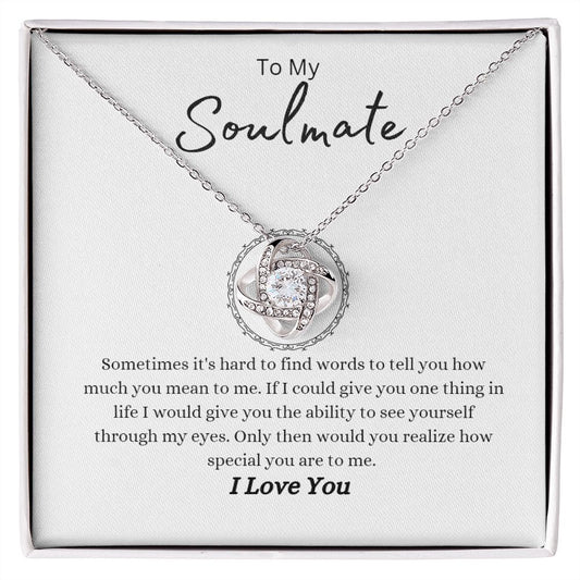 Soulmate | My Eyes Love Knot Necklace 2