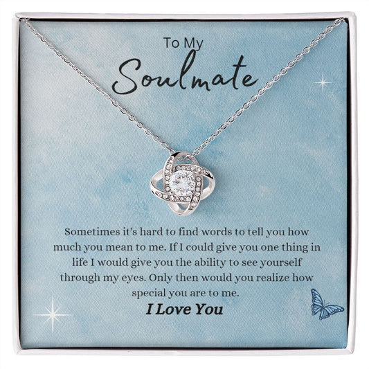 Soulmate | My Eyes Love Knot Necklace 4