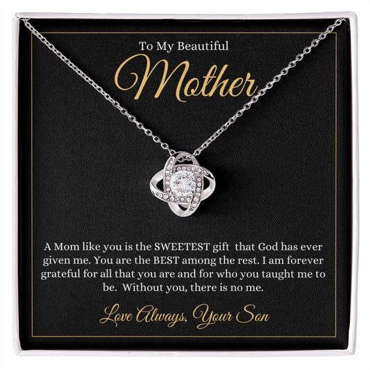 Mother | Son | Gift from Above Love Knot Necklace