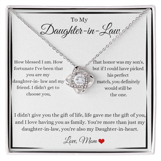 Daughter in Law | Blessed Love Knot Necklace