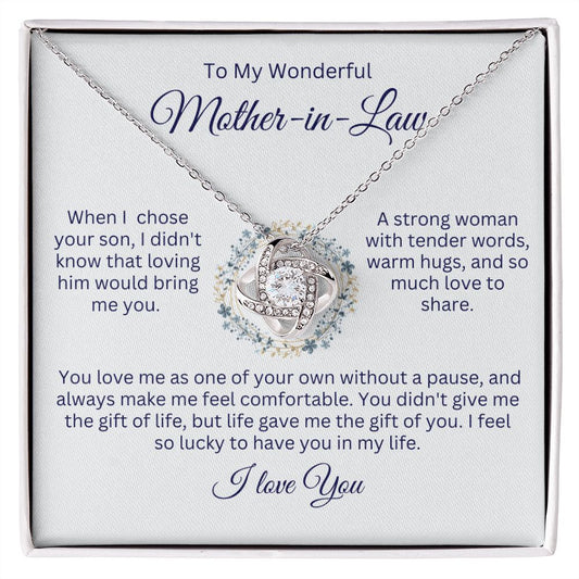 Mother -In- Law | Lucky Love Knot Necklace.