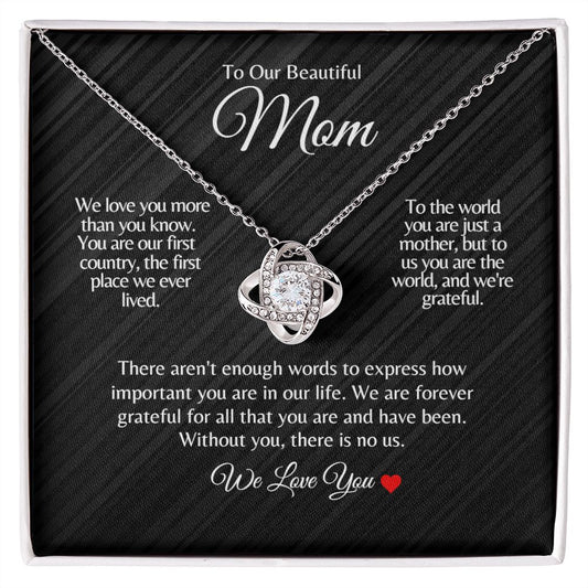 Mom | Home Love Knot Necklace