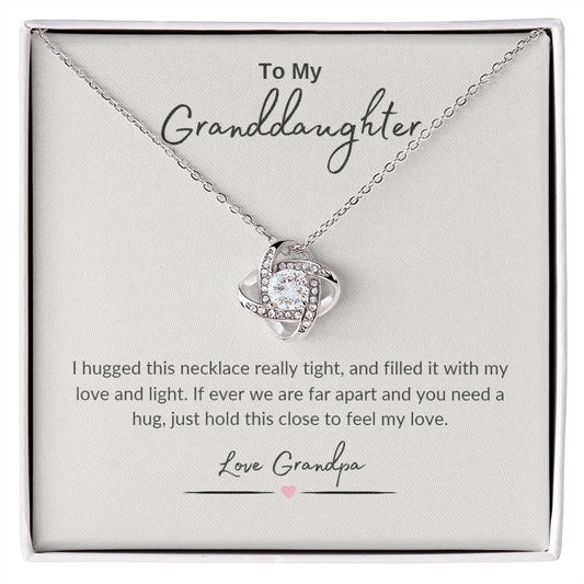 Granddaughter From Grandpa | My Love Knot Necklace