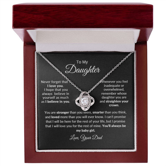 Daughter | Believe In You Love Knot Necklace