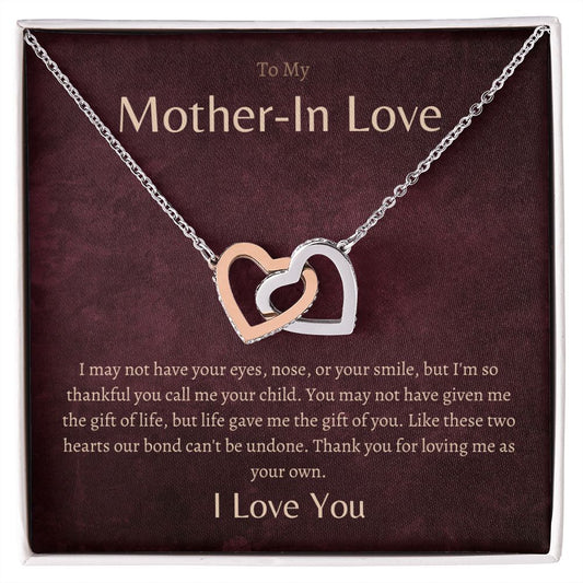 Mother In Love | Our Bond Interlocking Hearts Necklace