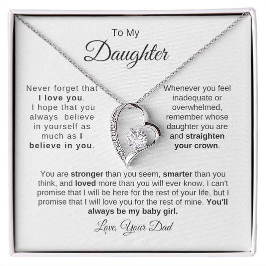 Daughter | Dad | Believe Forever Love Necklace