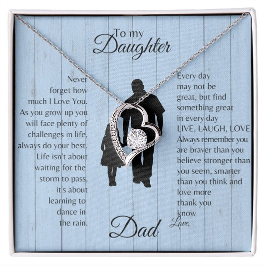Daughter | Dad | Brave LIfe Forever Love Necklace