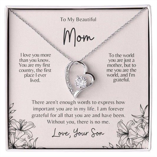 Mom | Son | Home Forever Love Necklace