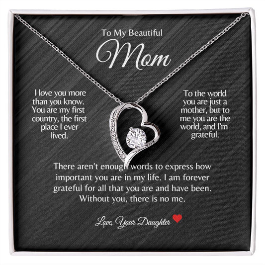 Mom | Daughter| Home Forever Love Necklace