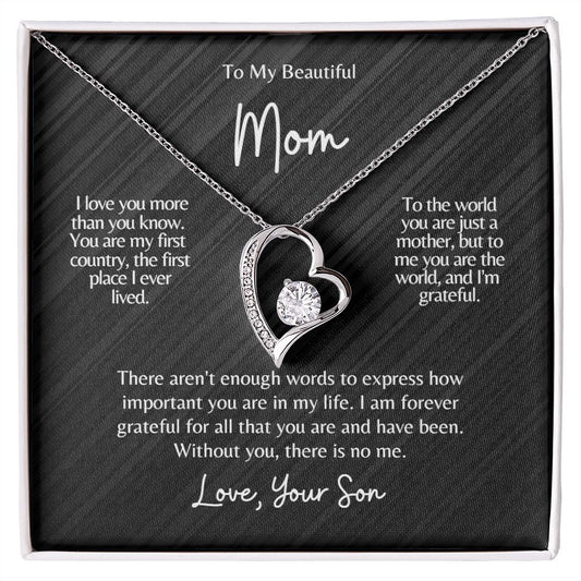 Mom | Son | Home Forever Love Necklace