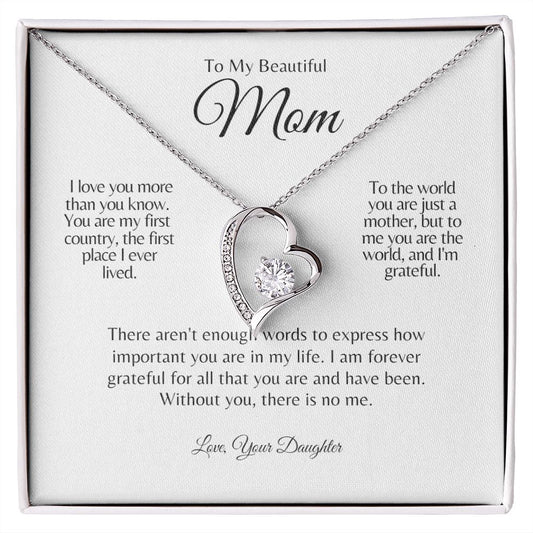 Mom | Daughter| Home Forever Love Necklace