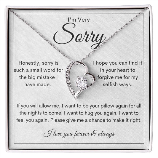 I'm Sorry | Your Pillow Forver Love Necklace