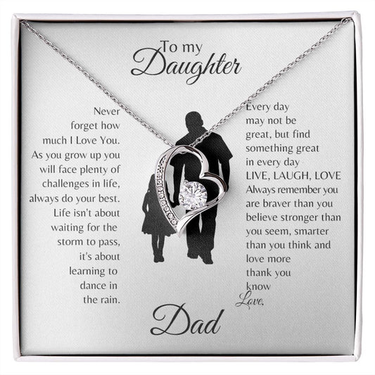 Daughter | Dad | Brave LIfe Forever Love Necklace