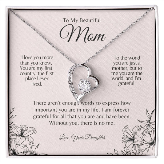 Mom | Daughter| Home Forever Love Necklace