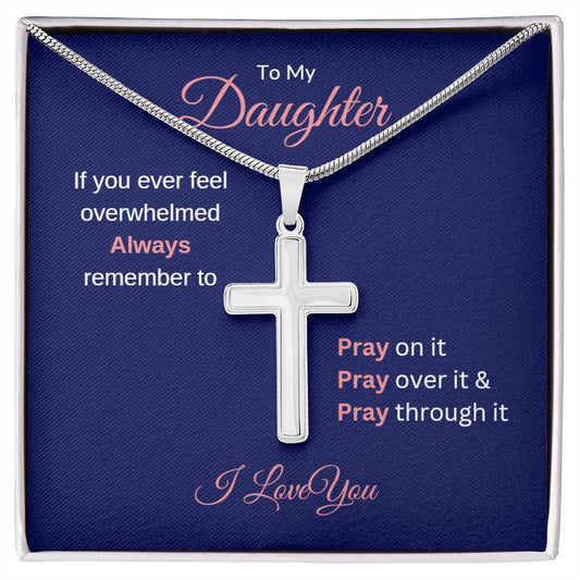 Daughter | Pray Cross Necklace